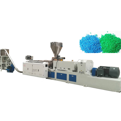 سعر جيد التوأم برغي 550kg / H 10mm تحبيب PVC آلة خط الكريات الانترنت